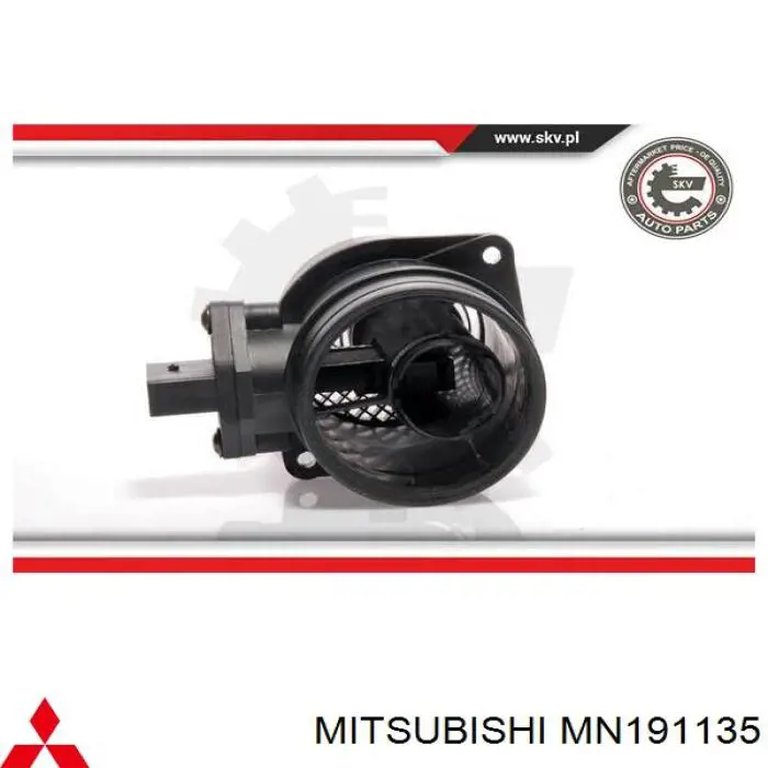 MN191135 Mitsubishi sensor de flujo de aire/medidor de flujo (flujo de aire masibo)