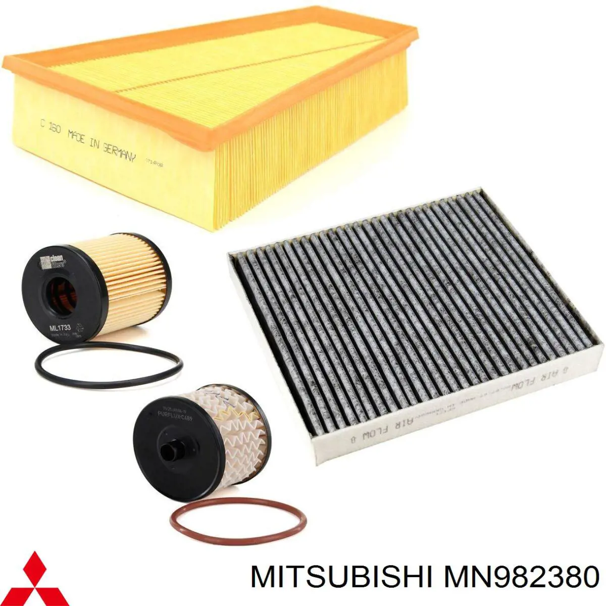 MN982380 Mitsubishi filtro de aceite