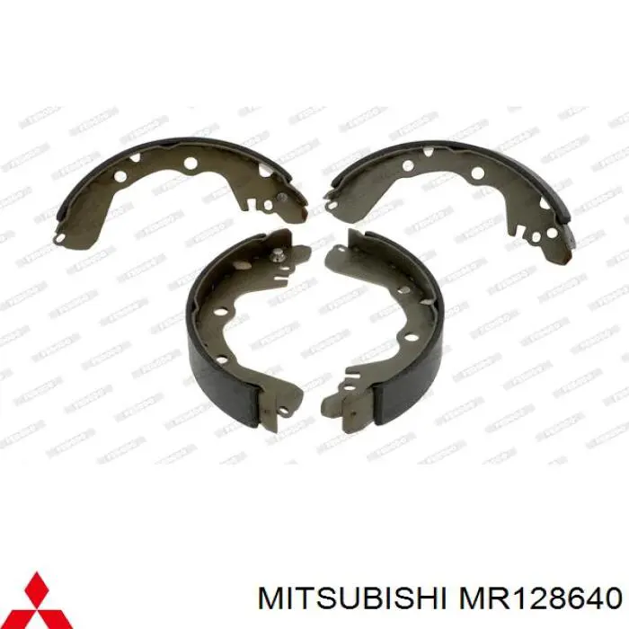 MR128640 Mitsubishi zapatas de frenos de tambor traseras