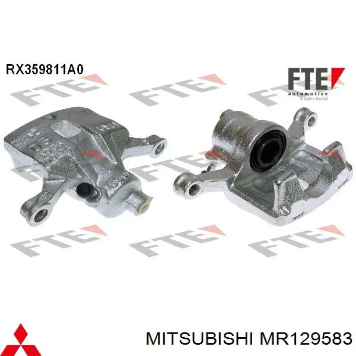 MR129583 Mitsubishi pinza de freno trasera izquierda