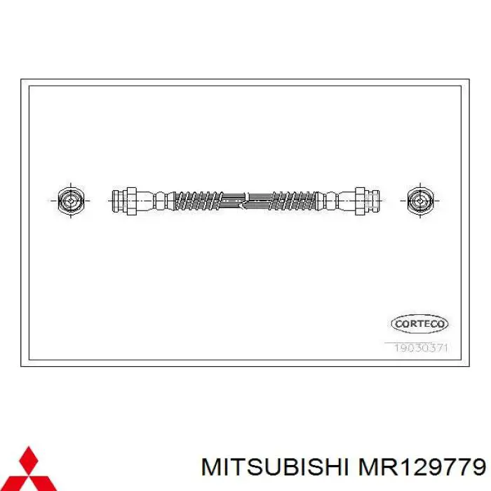 MR129779 Mitsubishi tubo flexible de frenos trasero