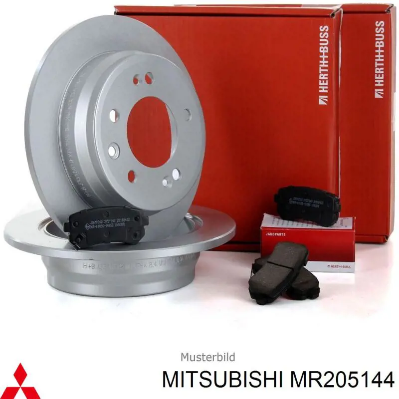 MR205144 Mitsubishi pastillas de freno traseras