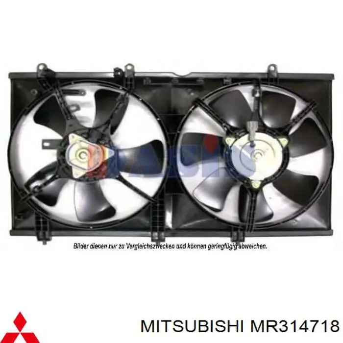  Motor del ventilador de enfriado para Mitsubishi Lancer 9 