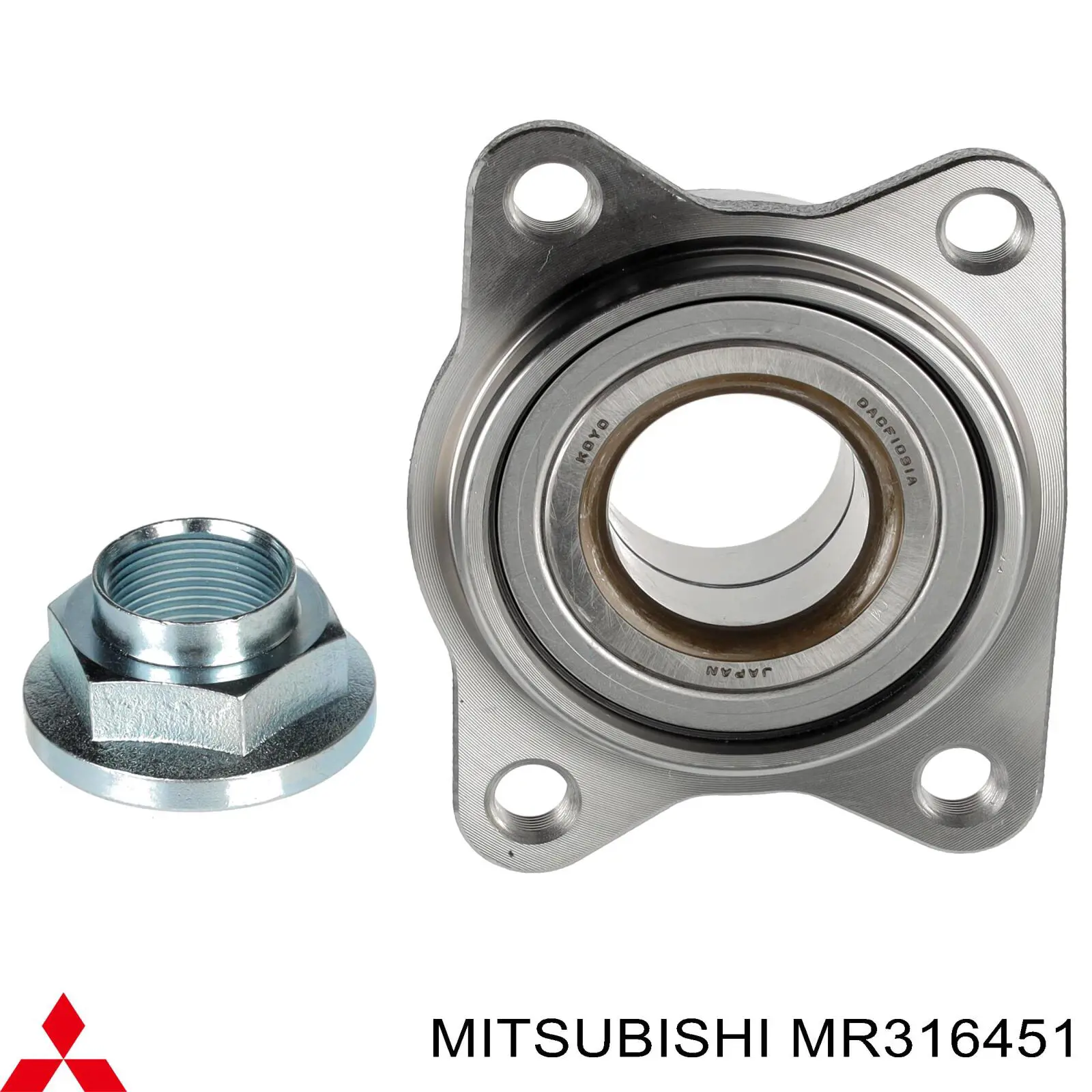 MR316451 Mitsubishi cubo de rueda trasero