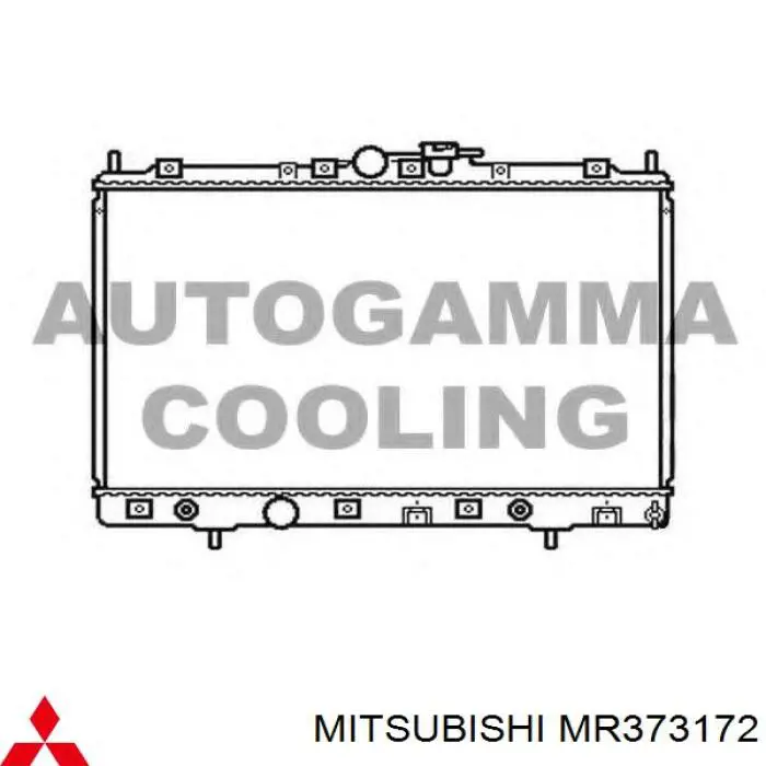  Radiador refrigeración del motor para Mitsubishi Pajero H60, H70