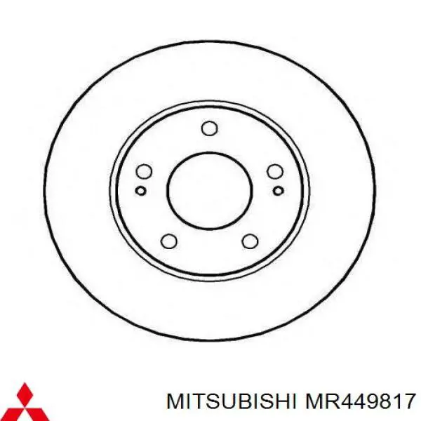 MR449817 Mitsubishi freno de disco delantero