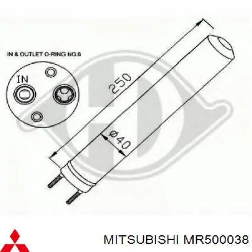  Receptor-secador del aire acondicionado para KIA Joice 