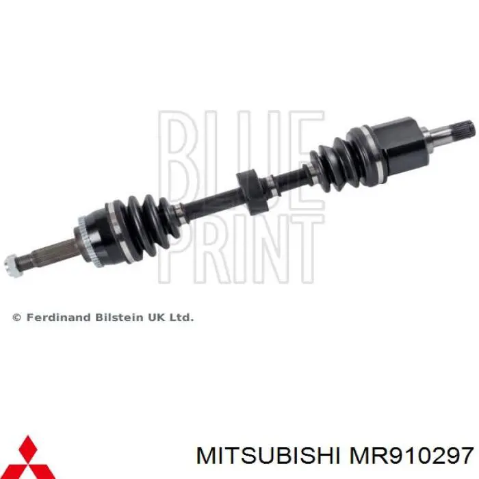 MR910297 Mitsubishi árbol de transmisión delantero izquierdo