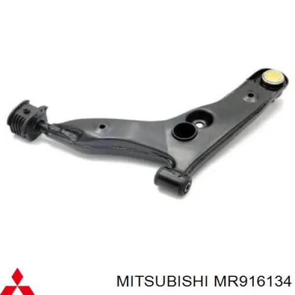 MR916134 Mitsubishi barra oscilante, suspensión de ruedas delantera, inferior derecha