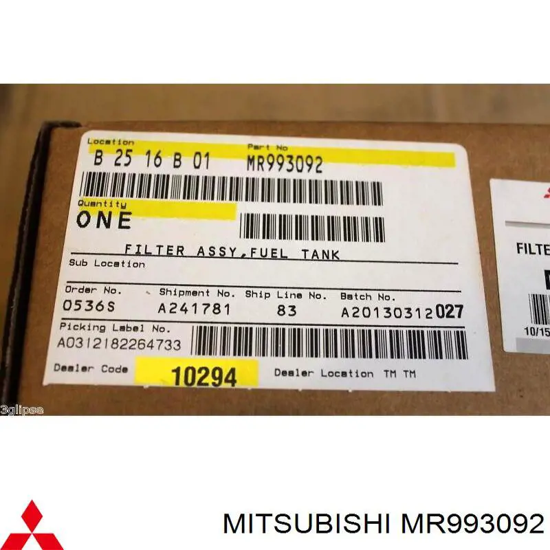 MR993092 Mitsubishi filtro combustible