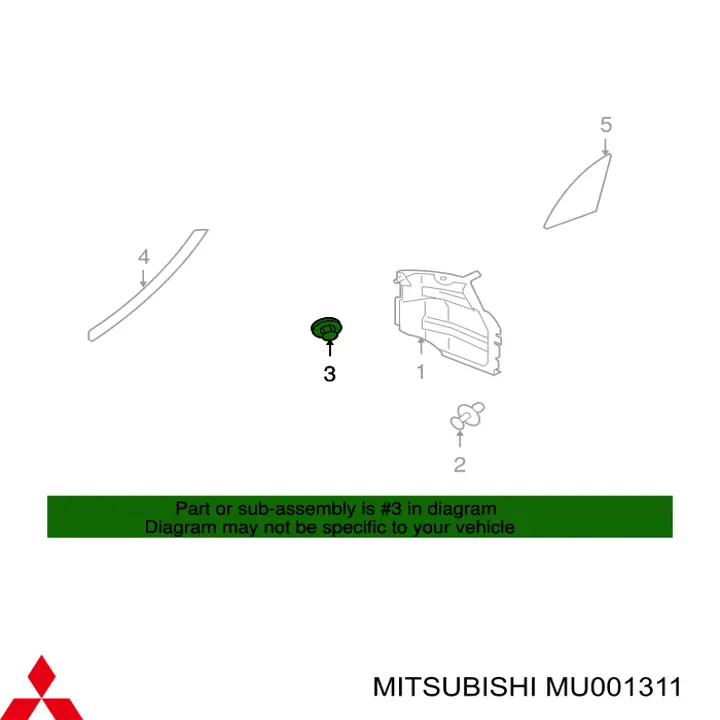 MU001311 Mitsubishi 