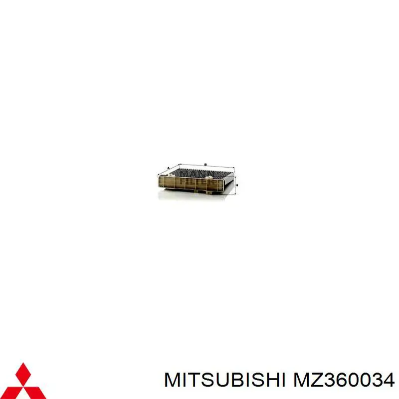 MZ360034 Mitsubishi filtro de habitáculo