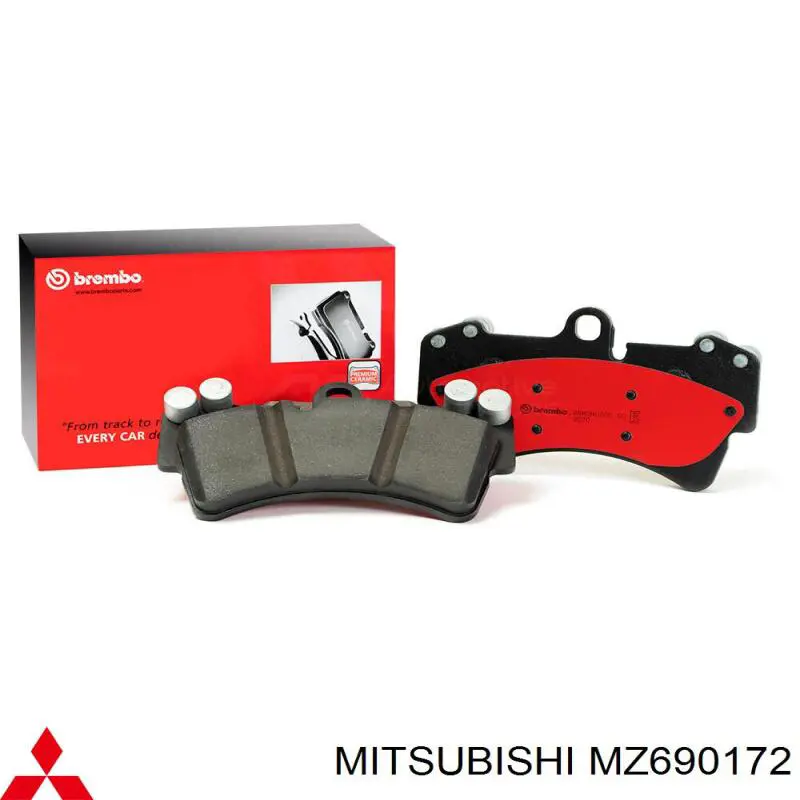 MZ690172 Mitsubishi pastillas de freno delanteras