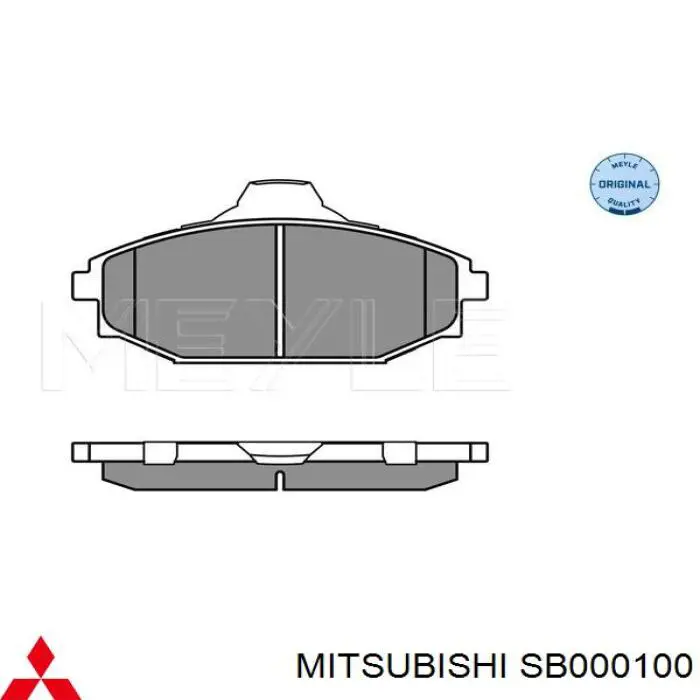 SB000100 Mitsubishi pastillas de freno delanteras