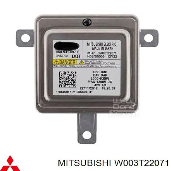 W003T22071 Mitsubishi xenon, unidad control