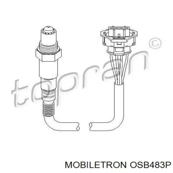 OS-B483P Mobiletron sonda lambda sensor de oxigeno post catalizador