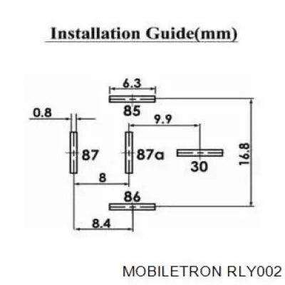 RLY002 Mobiletron relé eléctrico multifuncional