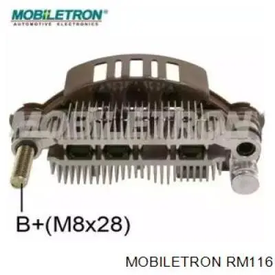 RM116 Mobiletron alternador diodo puente rectificador