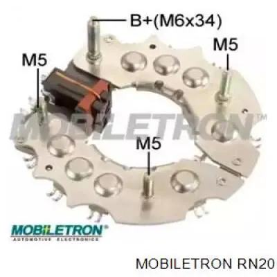 RN20 Mobiletron alternador diodo puente rectificador