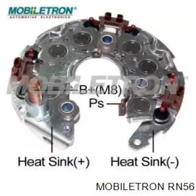 RN-56 Mobiletron alternador diodo puente rectificador