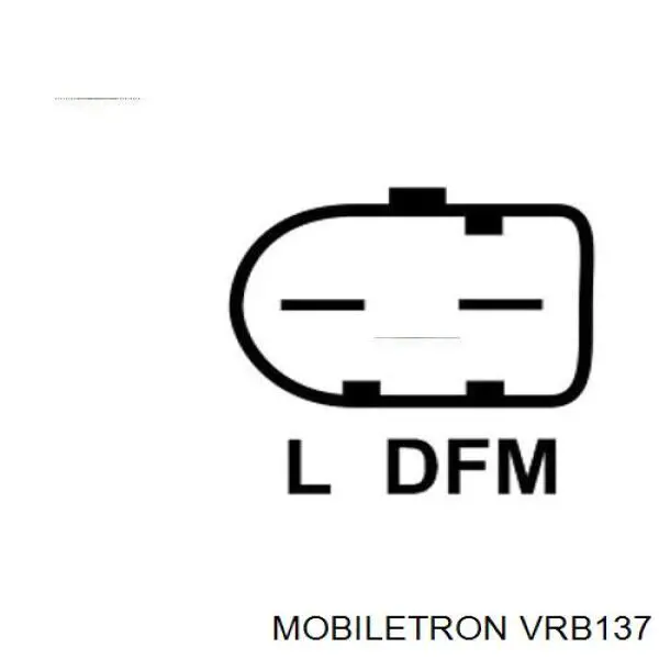 VR-B137 Mobiletron regulador de rele del generador (rele de carga)