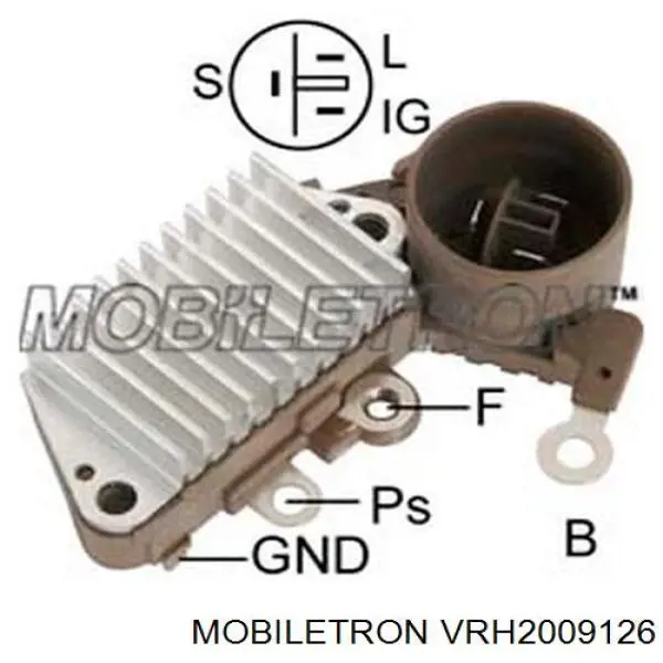 VR-H2009-126 Mobiletron regulador de rele del generador (rele de carga)