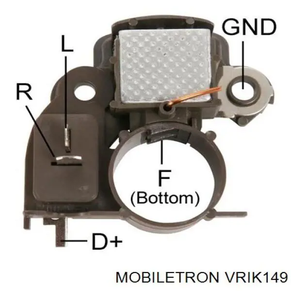 VRIK149 Mobiletron regulador de rele del generador (rele de carga)