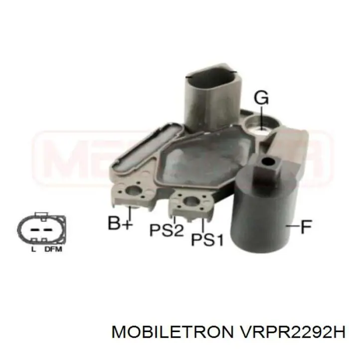 VRPR2292H Mobiletron regulador de rele del generador (rele de carga)