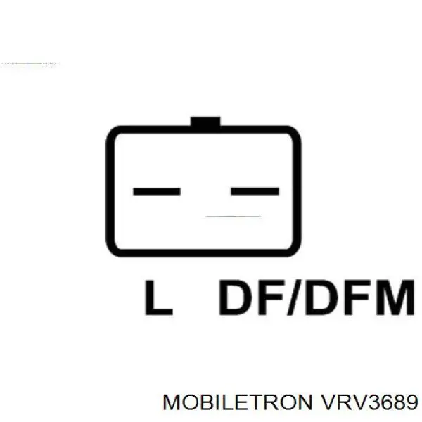 VRV3689 Mobiletron regulador de rele del generador (rele de carga)