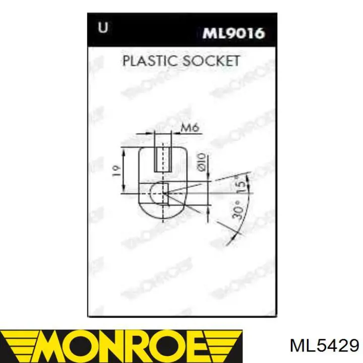 FO101625EX Euroex amortiguador de maletero