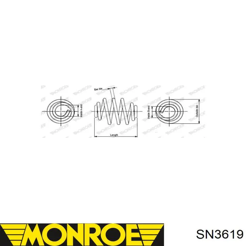  Muelle de suspensión eje trasero para BMW X3 E83