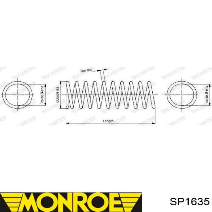  Muelle de suspensión eje delantero para Peugeot 309 1 