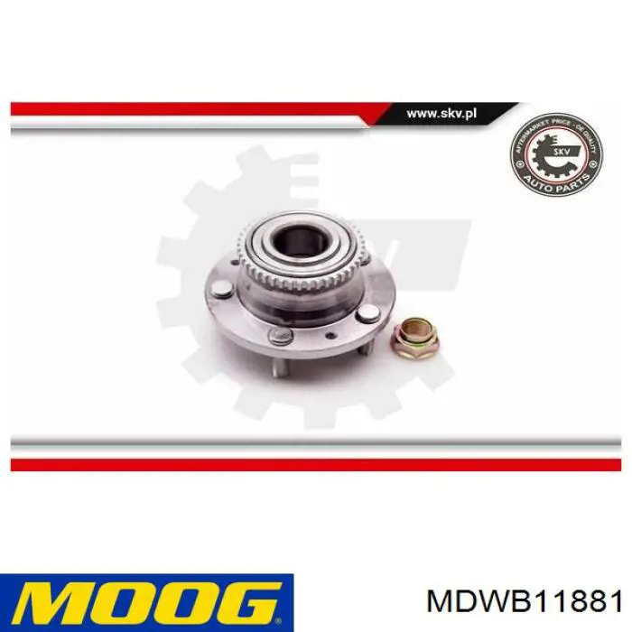 MD-WB-11881 Moog cubo de rueda trasero