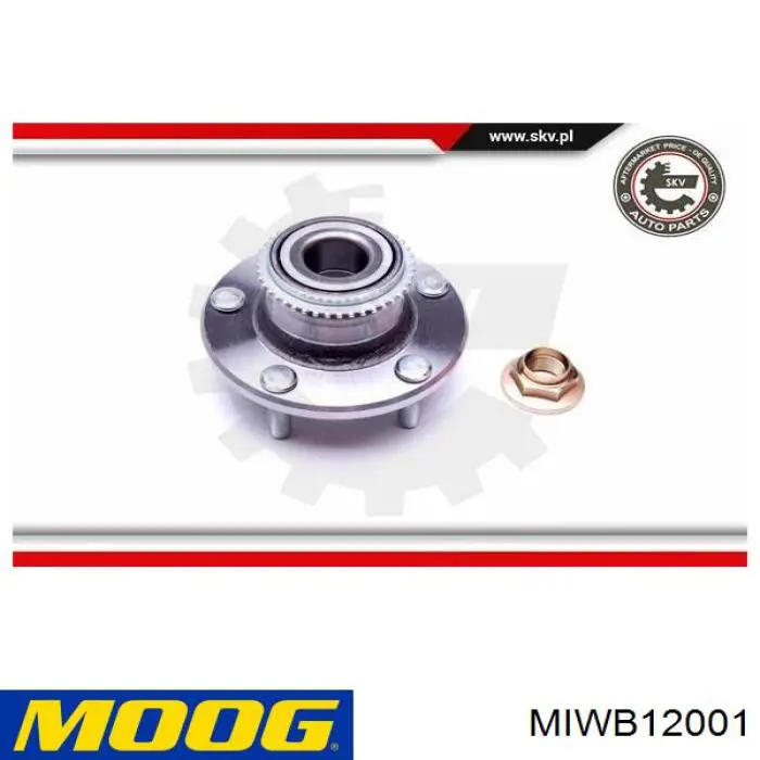 MIWB12001 Moog cubo de rueda trasero