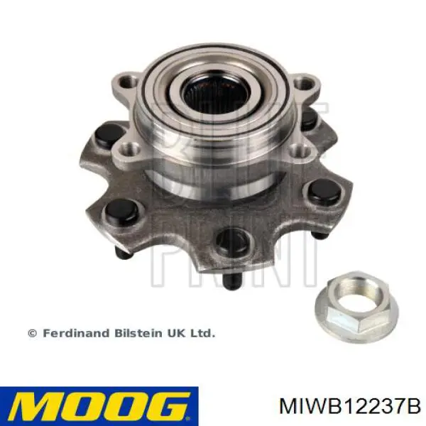 MIWB12237B Moog cubo de rueda trasero