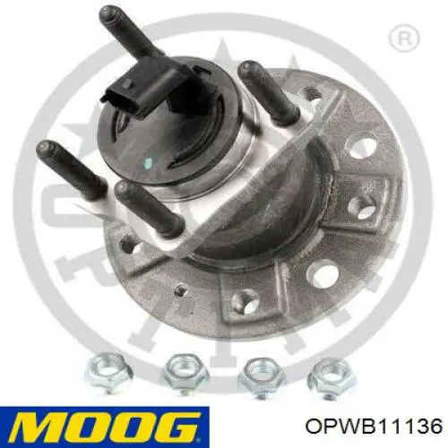 93188708 Opel cubo de rueda trasero