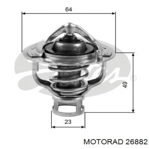 268-82 Motorad termostato, refrigerante