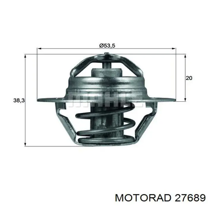 276-89 Motorad caja del termostato