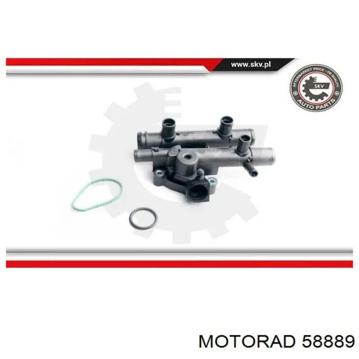 588-89 Motorad caja del termostato