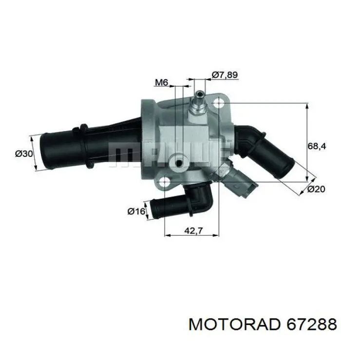 672-88 Motorad termostato, refrigerante