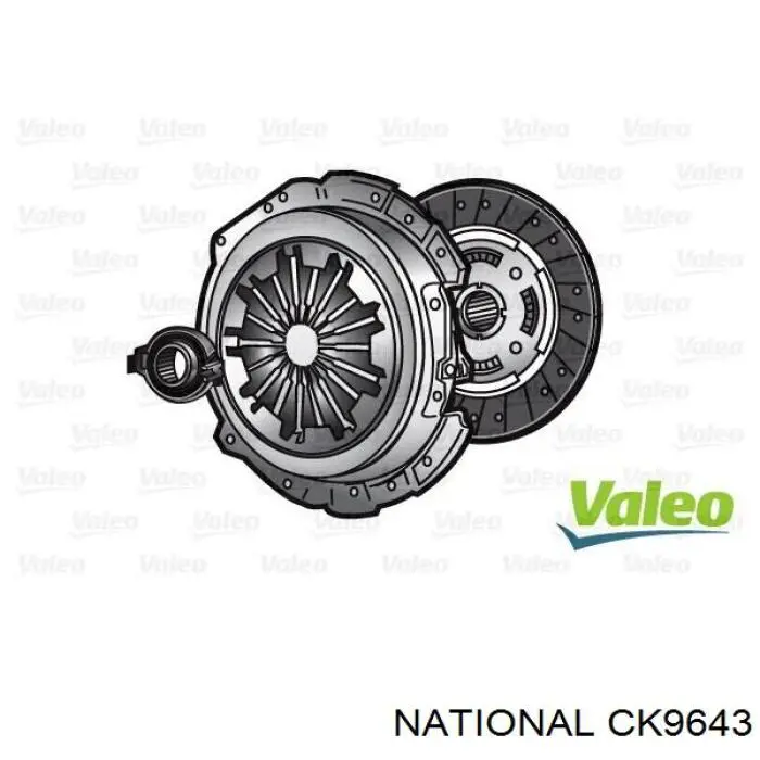 CK9643 National kit de embrague (3 partes)