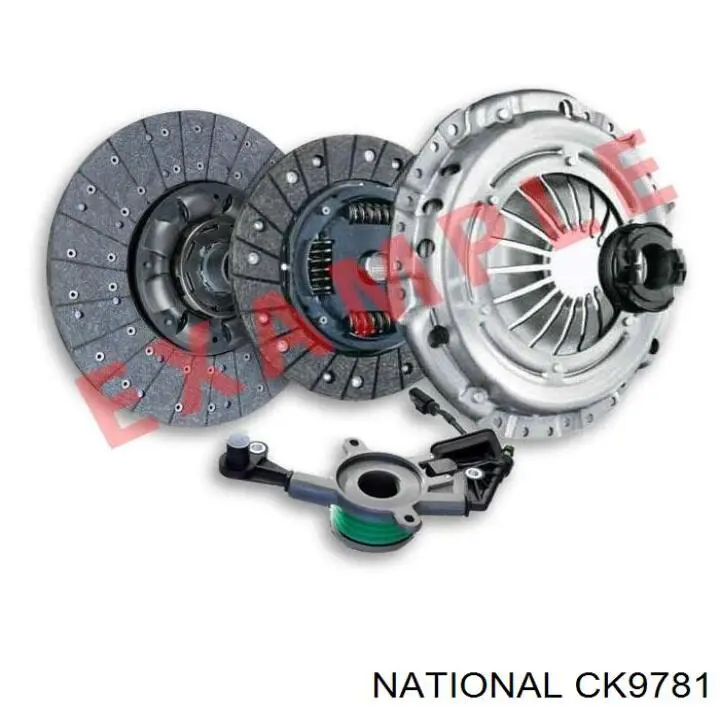 CK9781 National kit de embrague (3 partes)