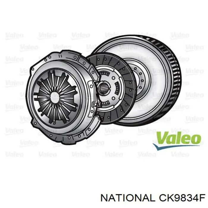 CK9834F National kit de embrague (3 partes)