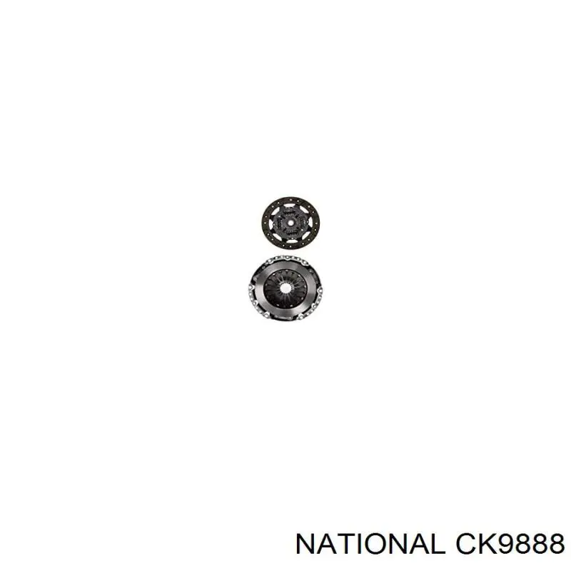 CK9888 National kit de embrague (3 partes)