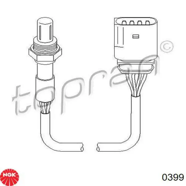 0399 NGK sonda lambda sensor de oxigeno post catalizador