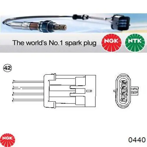 0440 NGK sonda lambda sensor de oxigeno para catalizador