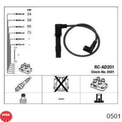  Juego de cables de encendido para Audi TT 8N3