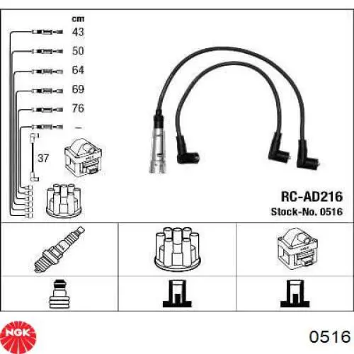 MSQ0055 Polcar juego de cables de encendido