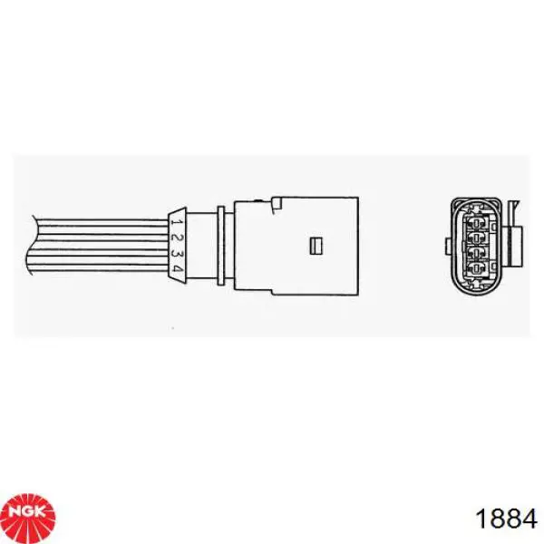  Sonda Lambda Sensor De Oxigeno Post Catalizador para Volkswagen Jetta 3 