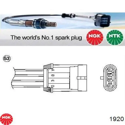 1920 NGK sonda lambda sensor de oxigeno para catalizador